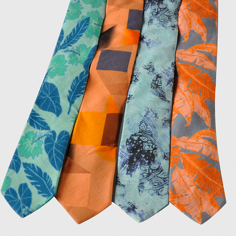 時尚植物花型領帶